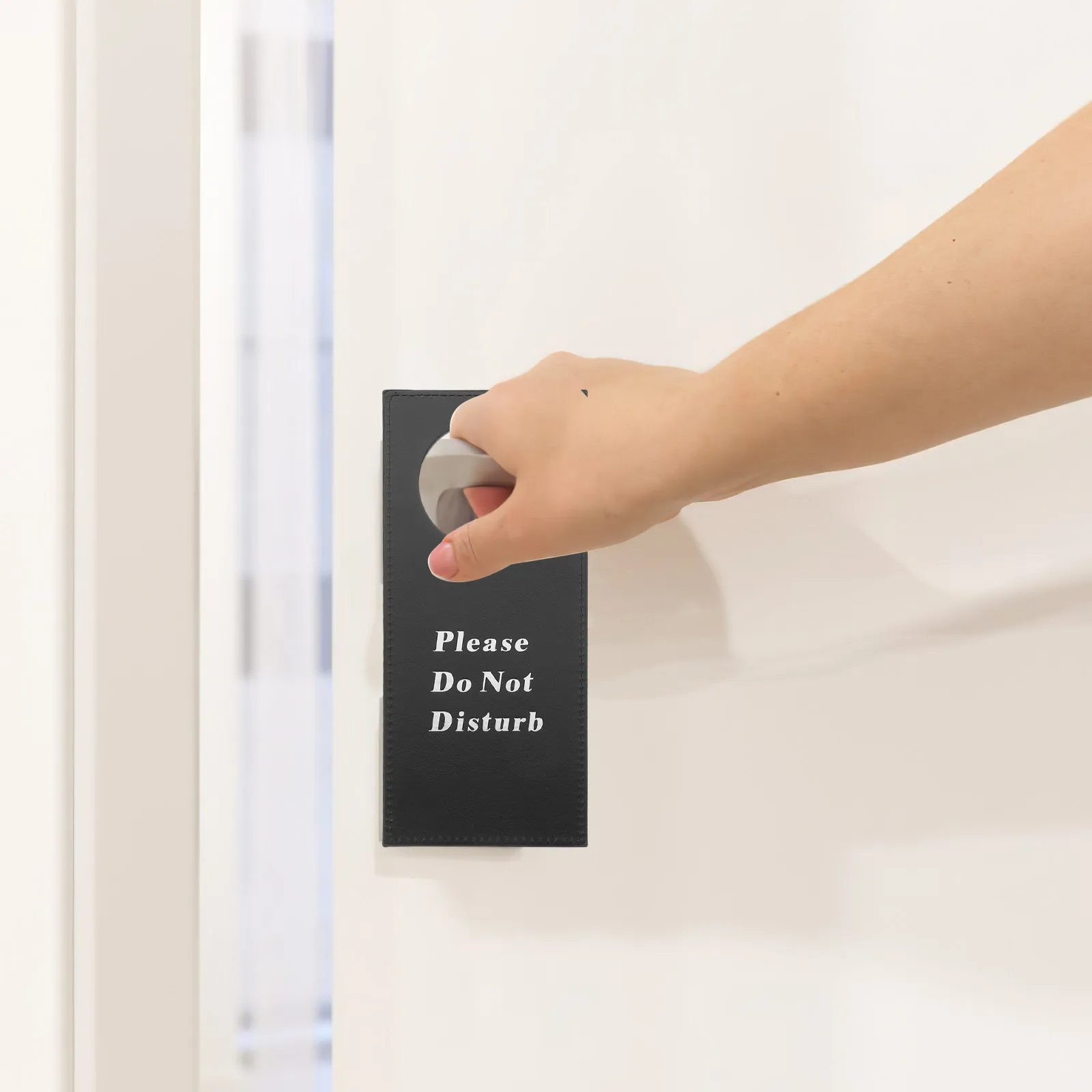 Do Not Disturb Door Sign Double Sided Hanger Hotel Room Service Cleaning Door Knob Hanger