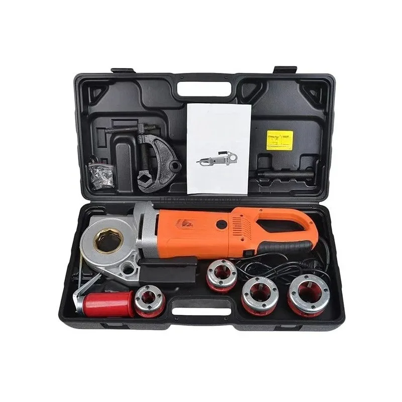 220V Electric Pipe Threader Hand-Held Galvanized Iron Sleeve Machine Industrial Hinge Wrench Threading Machine Tools 2000/2300W