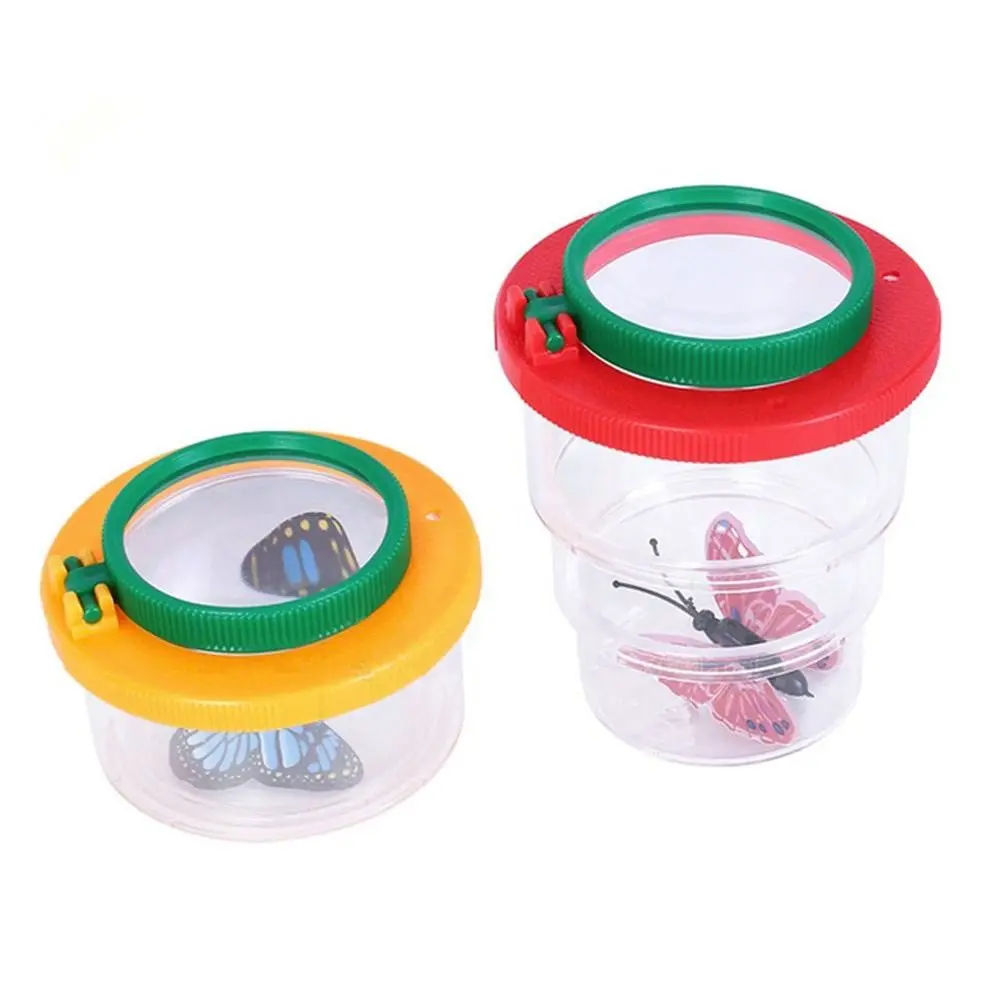 Bug Viewer Retractable Insect Box Magnifier Observer Insect Catcher Cage Nature Exploration Tools Kid Learning Development Toy