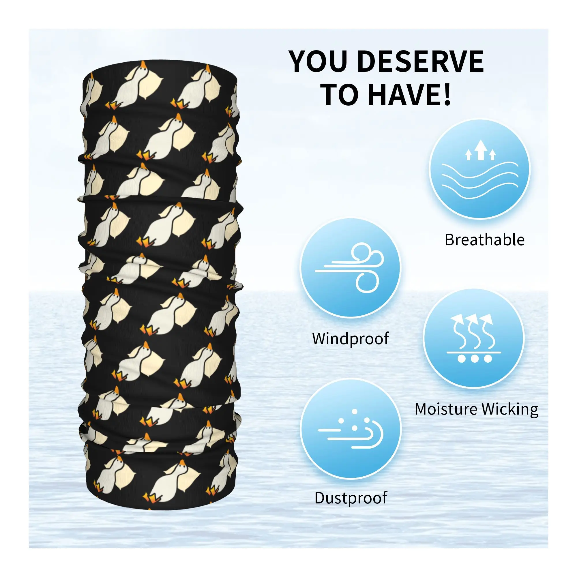 تنام البط، استراحة البط المتعب، غطاء رقبة بطة مضحكة باندانا قناع مطبوع وشاح متعدد الوظائف ركوب الخيل للرجال والنساء