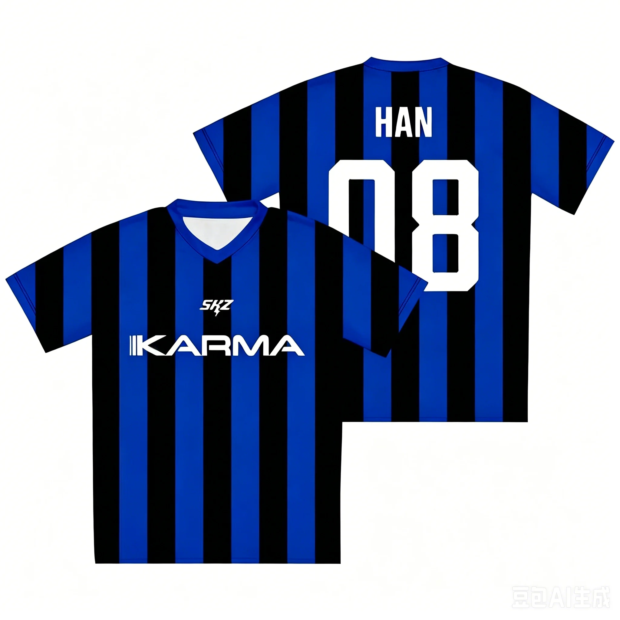 2026 Best-selling K-pop SKZ Karma Trendy Casual Korean Style Street Harajuku Men's T-shirt Quick-drying Breathable Fashionable
