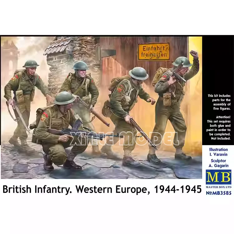 

Master Box Plastic Assembly Model Kit MB3585 British Infantry. Western Europe, 1944-1945 1/35