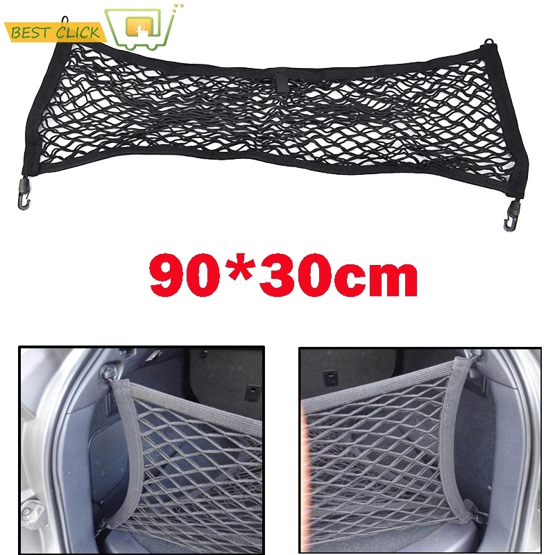 Fit for Hyundai Santa Fe DM 2012-2017 Envelope Rear Trunk Cargo Net Hook Mesh Elastic Luggage Car Accessories 2013 2014 2015