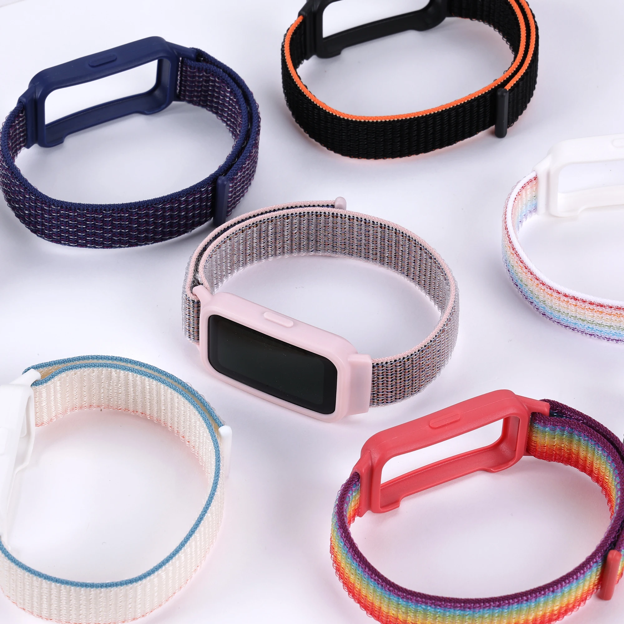 Nylon Loop Strap For Huawei Band 9 8 7 6 Smartwatch Replacement belt correa Breathable Sport bracelet for huawei band9 band8 7 6