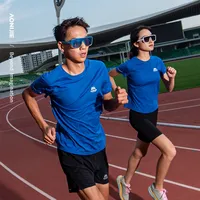 AONIJIE Men's Sports Short Sleeve T-Shirts for Men Quick Dry Breathable Fitness Gym Top Sportswear Clothing Running T Shirt Man