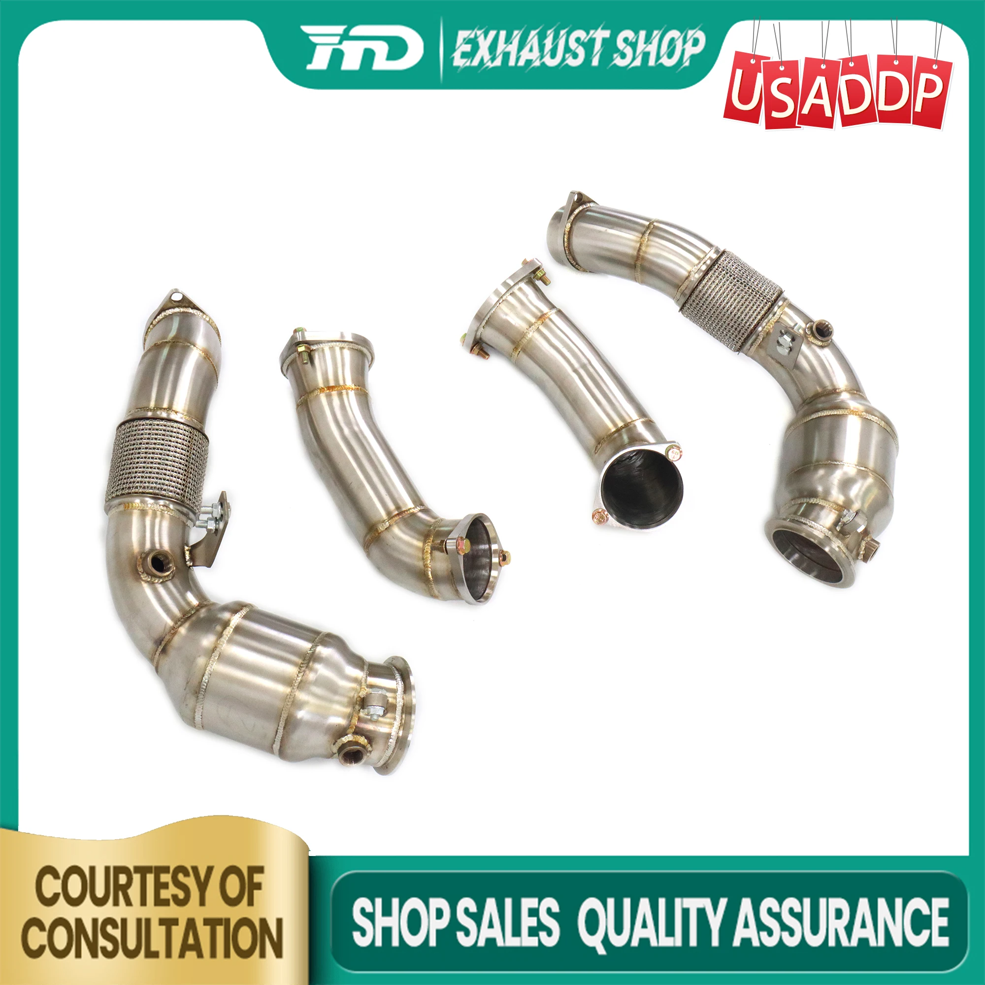 

HMD for BMW M5 F90 LCI Exhaust system Downpipe High quality without Heat shield Stainless pipe Handcrafted