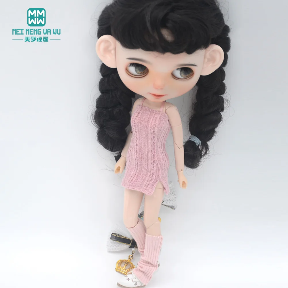 Blyth Doll Clothes for 28-30cm Azone OB22 OB24 Accessories Fashion Sweater Dress Toys Gift