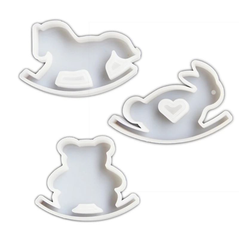 Animal Molds Rocking Horse Silicone Mould Epoxy Resin Molds for Home Decorations