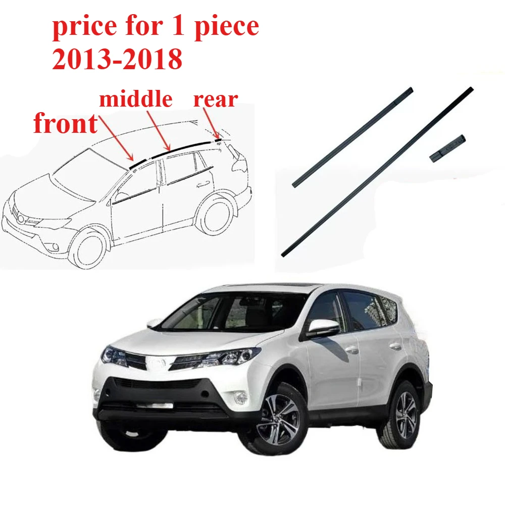 75552-0R020 Roof Sink Rubber for Toyota RAV4 2013-2018 Weatherstrip Seal for RAV-4 2015 Roof Layering Seal 1 Piece