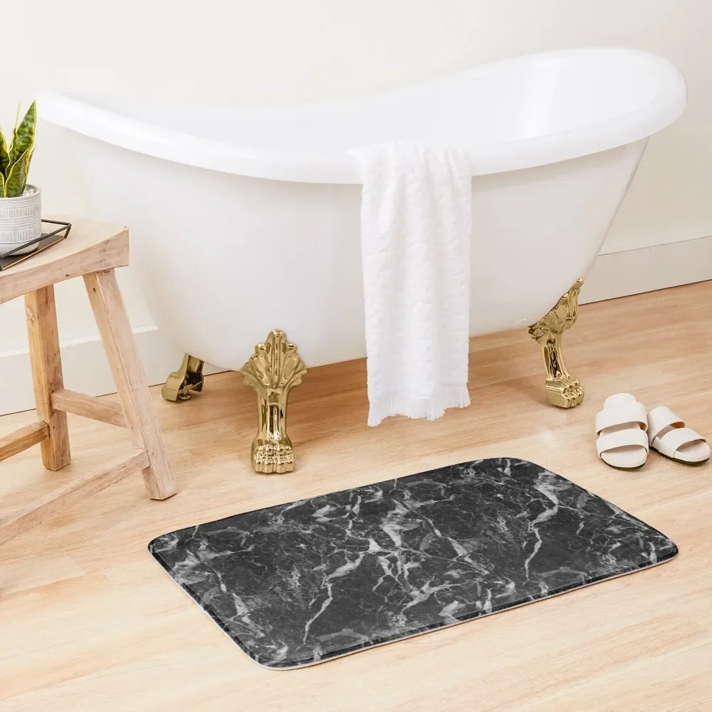 

Black + White Marble Bath Mat Mats In The Bathroom Carpet Carpet Carpet Set Ofs In The Bathroom Bathroom Gadgets Mat