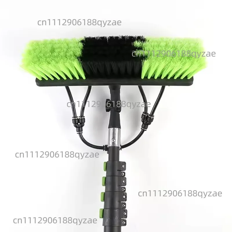 Water Fed Telescopic Pole Cleaning Brush, 3.6M Extendable Handle for Window Wall Solar Panel