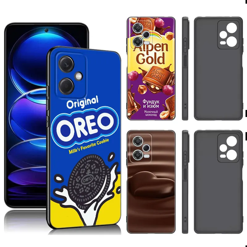 Funda de teléfono de silicona negra para Xiaomi Redmi Note 9, 10, 11, 11S, 11T, 12, 13 Pro, 5G Plus, 9S, 10S, 12S