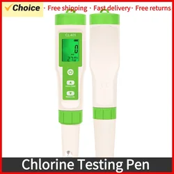 Penna per test del cloro penna per la misurazione del contenuto di cloro d'acqua 4 in 1 strumento per la misurazione del cloro della piscina acqua cloro ORP