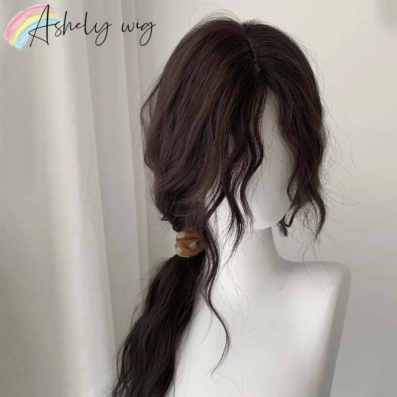 Ashely French Oil Paint-like Wool Curls Long Curly Hair Wig Layered Wig Fluffy Headband Wigs Natural and Daily Synthetic Wigs