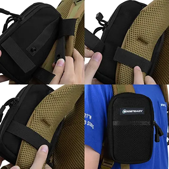 BOOSTEADY Backpack Strap Pouch Smartphone Strap Pack Backpack Hunting Attachment Bag For Hikers