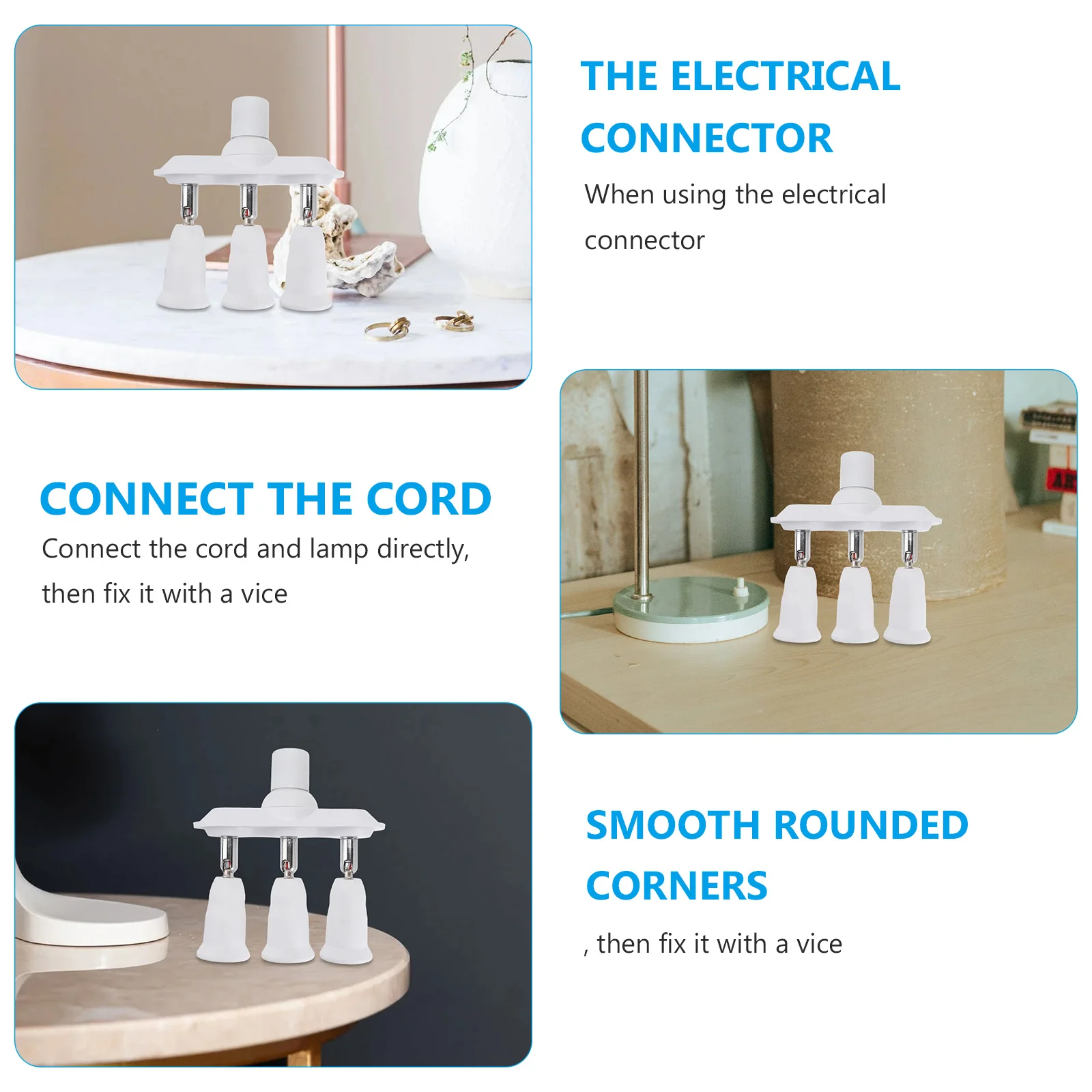 

1 шт. E27 цоколь с тройной головкой, огнестойкий бытовой держатель потолочного светильника, переходная розетка, простая установка адаптера лампы