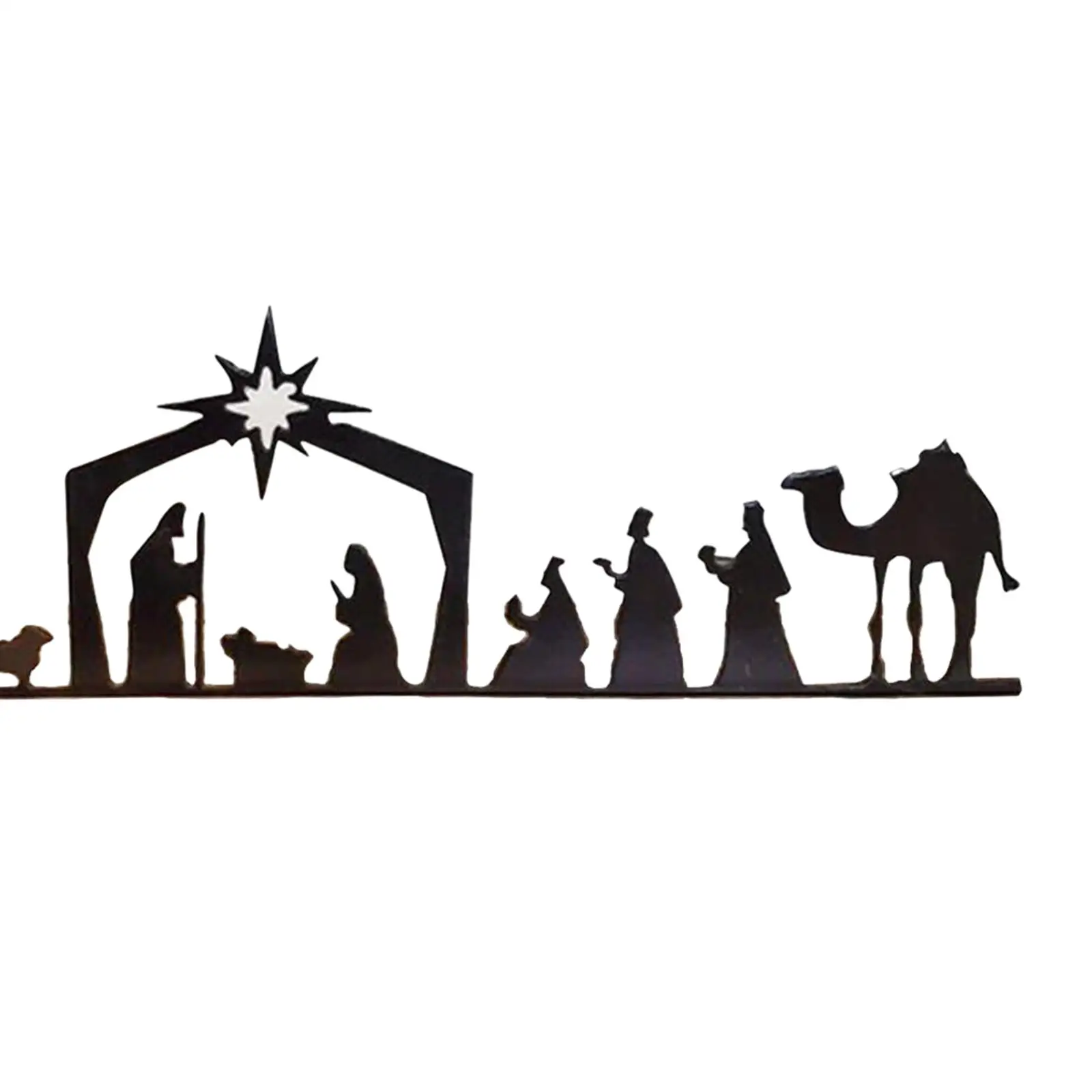 Christmas Nativity Metal Set Crafts Nativity Sets for Garden Office Chapel