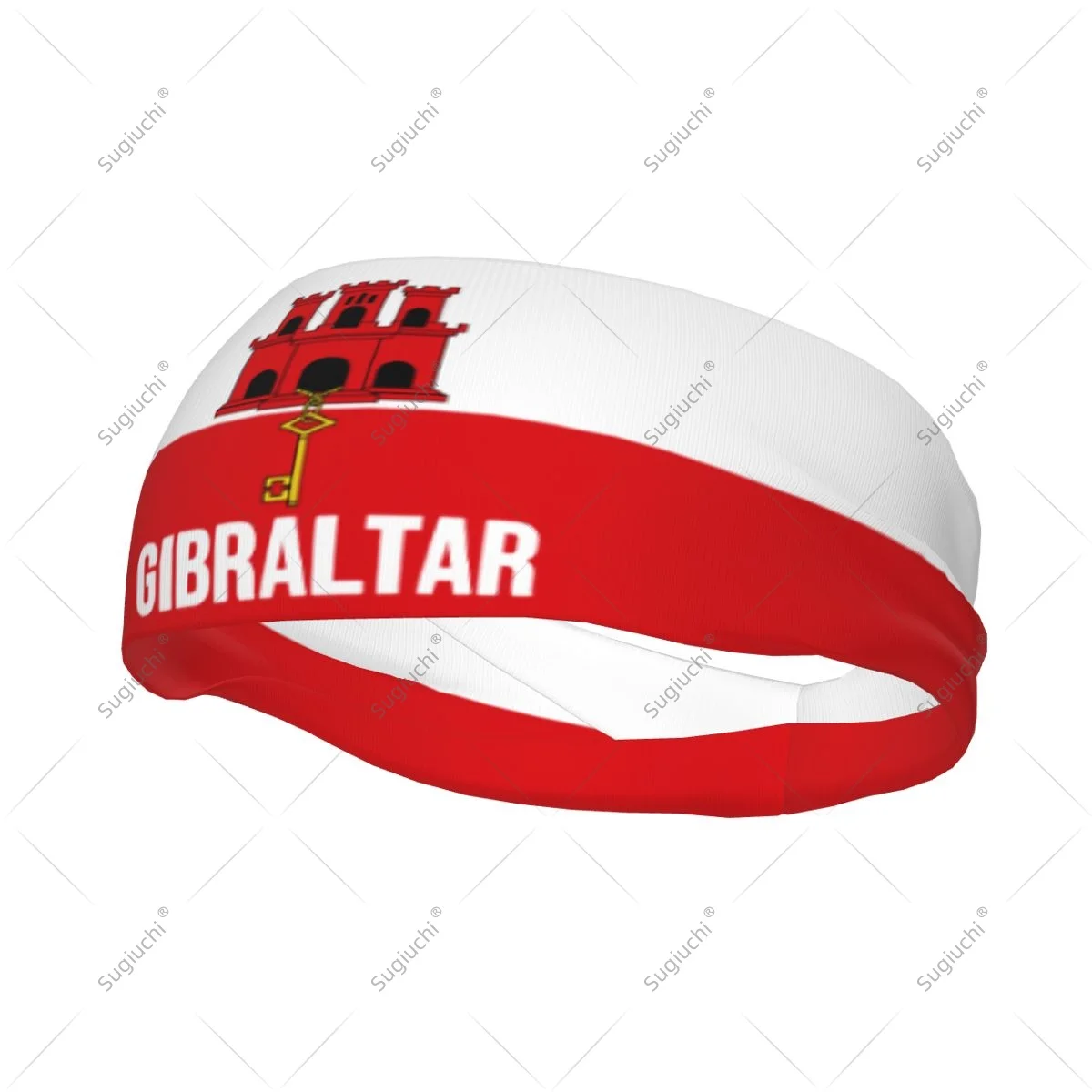 

Эластичные широкие повязки на голову с флагом Гибралтара для мужчин и женщин, для йоги, фитнеса, тенниса, бега, занятий в спортзале