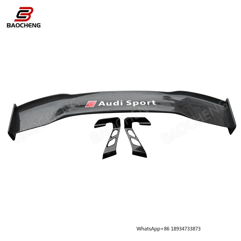 High quality Dry carbon fiber bodykit for Audi new TT TTS TTRS MK3 MK2 tail wing rear spoiler automatic parts