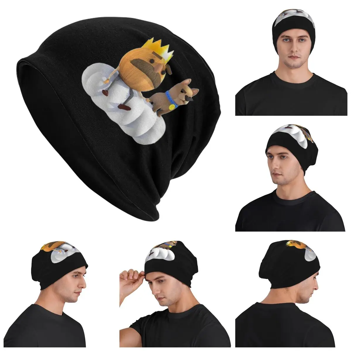 

Overcooked Dish Warm Knitted Cap Hip Hop Bonnet Hat Autumn Winter Outdoor Beanies Hats for Unisex Adult