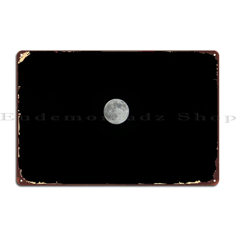 

Super Moon Metal Plaque Poster Rusty Party Decoration Customize Wall Plaque Tin Sign Poster