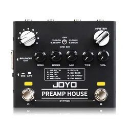 JOYO R-15 PREAMP HOUSE Electric Guitar Effect Pedal Dual Channel Cabinet Simulator Pedal Built-in 9 Amps' Preamps 18 Tones