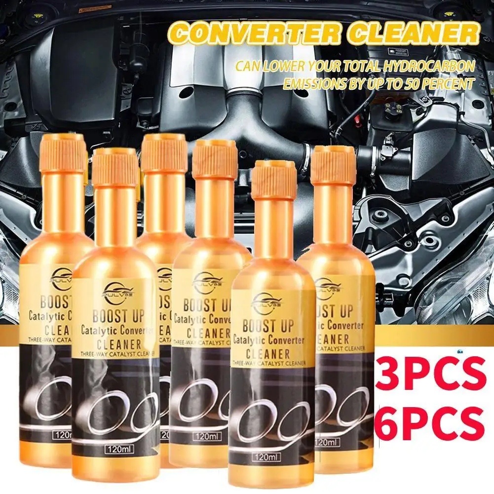 3/6pcs Promotion Car Catalytic Converter Cleaners To Automobile Engine CSV Clean Accelerators Catalysts Easy Cleaner ﻿120ML