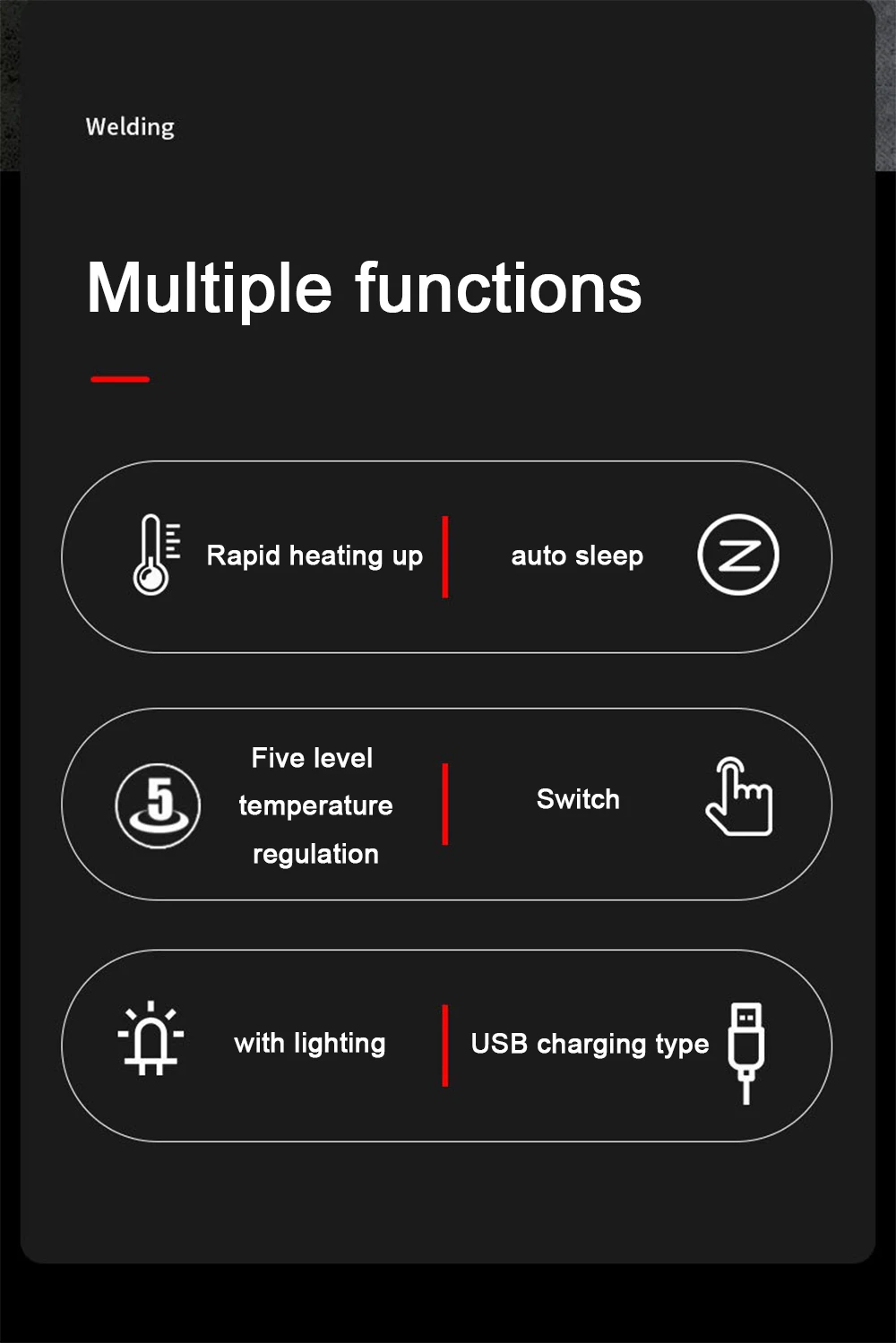 USB-Lötkolben 5 V 8 W mit Lithium-Batterie, tragbare Reparatur, Schweißwerkzeuge, elektrischer Lötkolben, Lötstation, Lötdraht – Detail 28