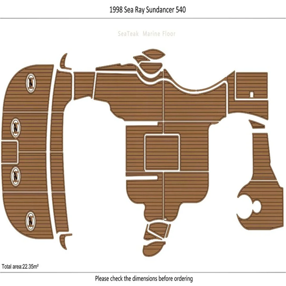 1998 Sea Ray Sundance 540 Cockpit swim platform Pads 1/4