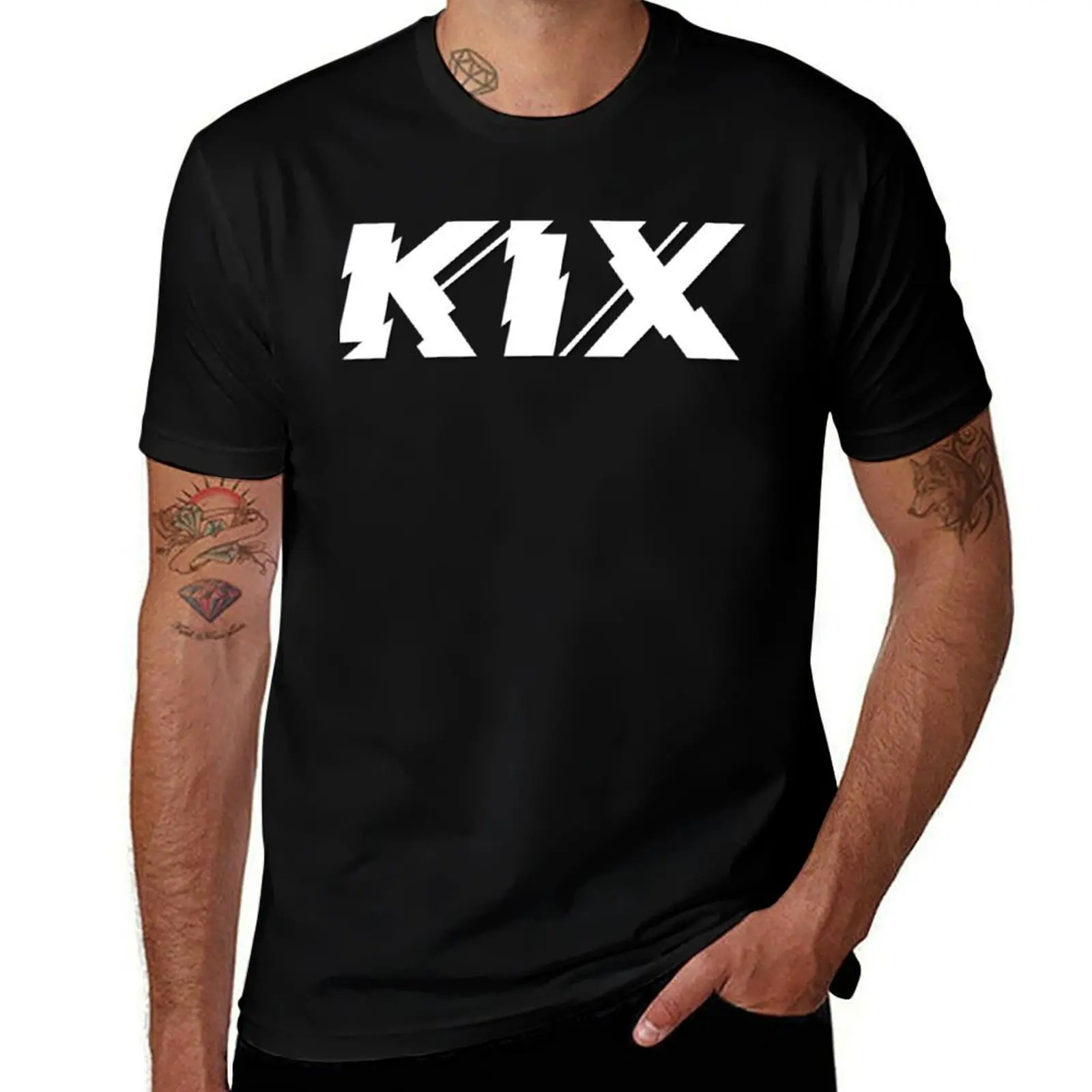 kix american glam metal and hard rock band T-Shirt Stretch Fabric Comfort T-Shirt