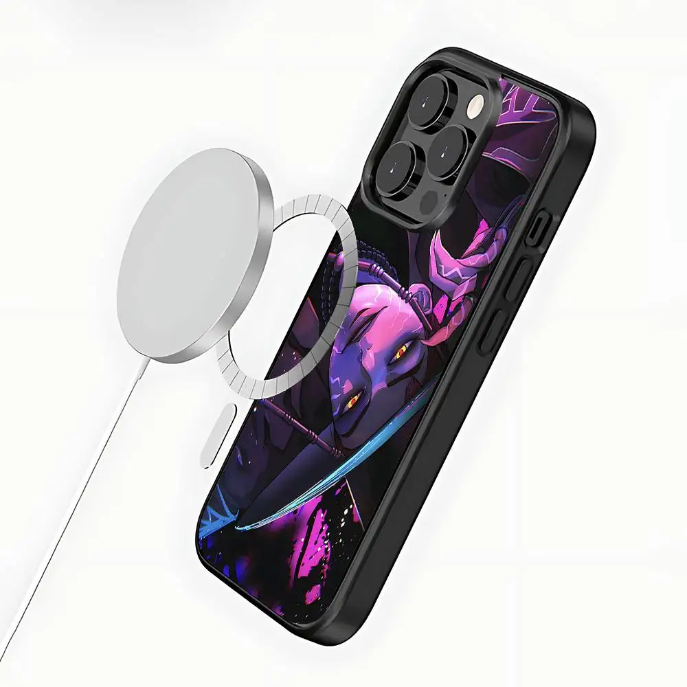 Funda de teléfono KPop d-demon h-hunters para iPhone 17,16,15,14,13,12,11,Pro,Max,Plus,Mini,SE4,E, carga inalámbrica magnética Magsafe
