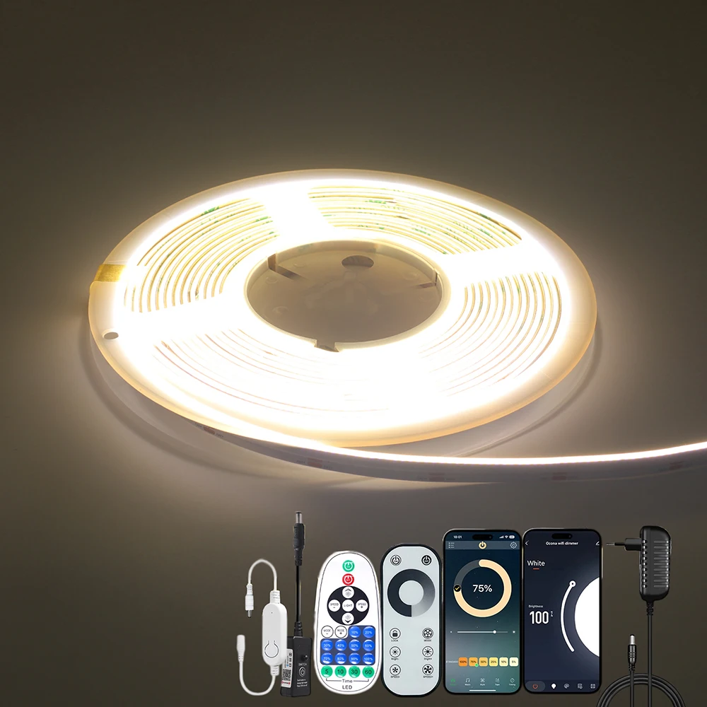 fita-led-cob-de-2mm-com-iluminacao-lateral-wifi-bluetooth-24v-480-leds-23-teclas-controle-remoto-touch-kit-adaptador-eu-eua-reino-unido-fita-flexivel-ultra-fina