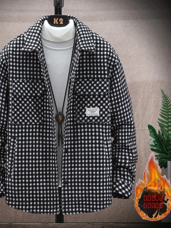 

Мужское утепленное хлопковое шерстяное пальто Bao с воротником-стойкой, длинным рукавом, повседневное, зимнее, новинка 2025 года