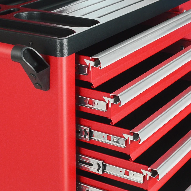

l Set Trolley Drawer Storage Cabinet matic Heavy Duty Stainless Steel Tool Chest Plastic Factory Outlet Garage Hand Too