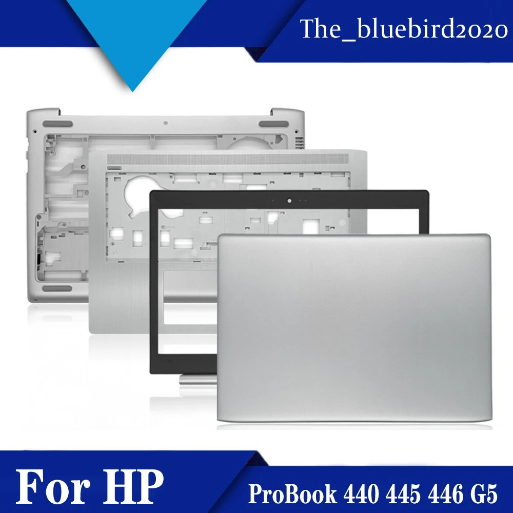 For HP ProBook 440 445 446 G5 A/B/C/D shell set Sliver top lid back cover
