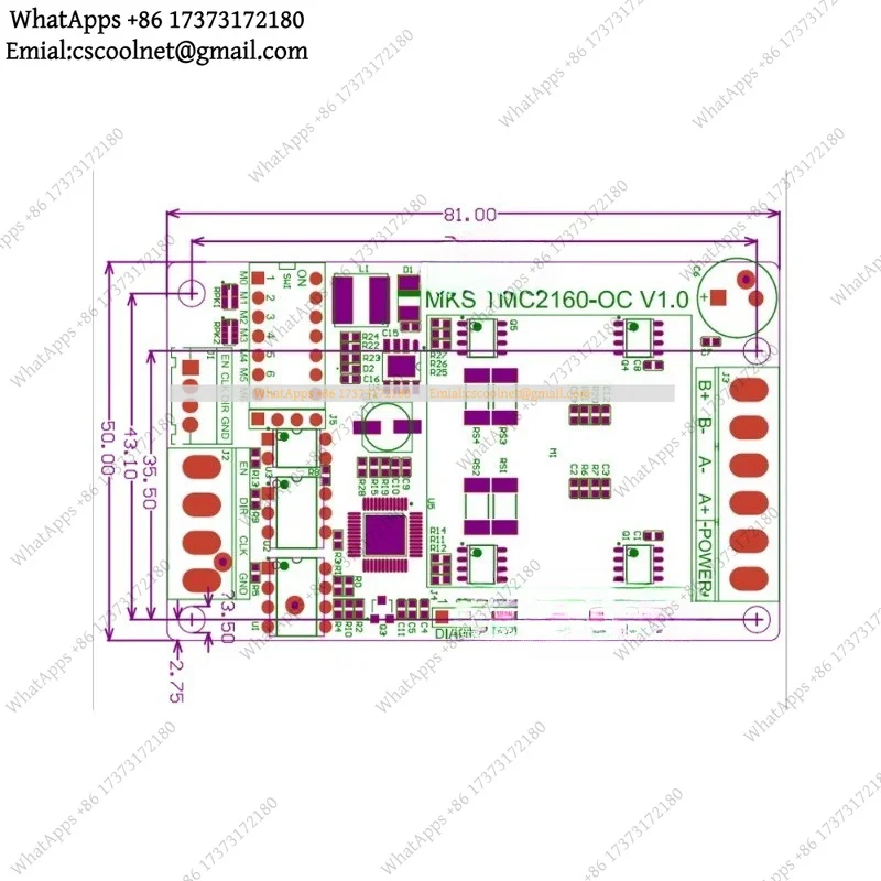 JS03 MKS TMC2160-OC Stepper Motor Driver Breakout Two Phase Hybrid Controller For 3D Printer