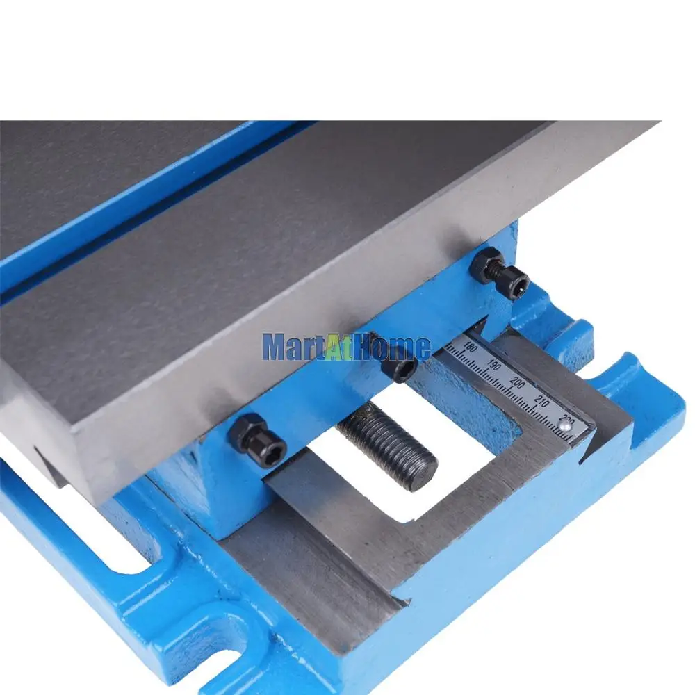 225*175mm Drilling Milling Machine Cross Slide Table Work Table XY with Ruler XY Travel 105x90mm