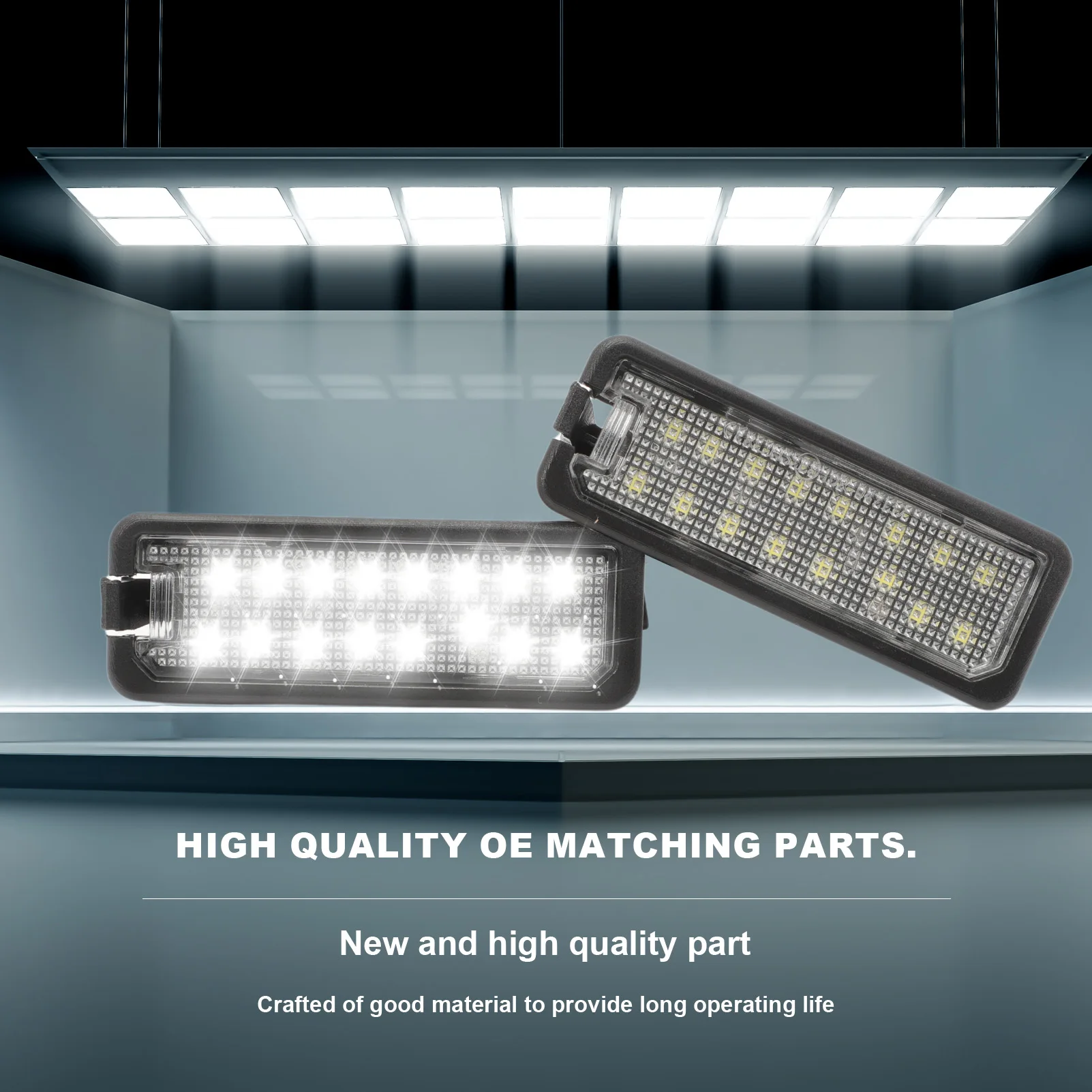 

2 PCS White LED License Plate Light For Golf 4 IV 5V 6 VI 7VII Polo III IV V Passat B7 B8 CC Beetle Lupo