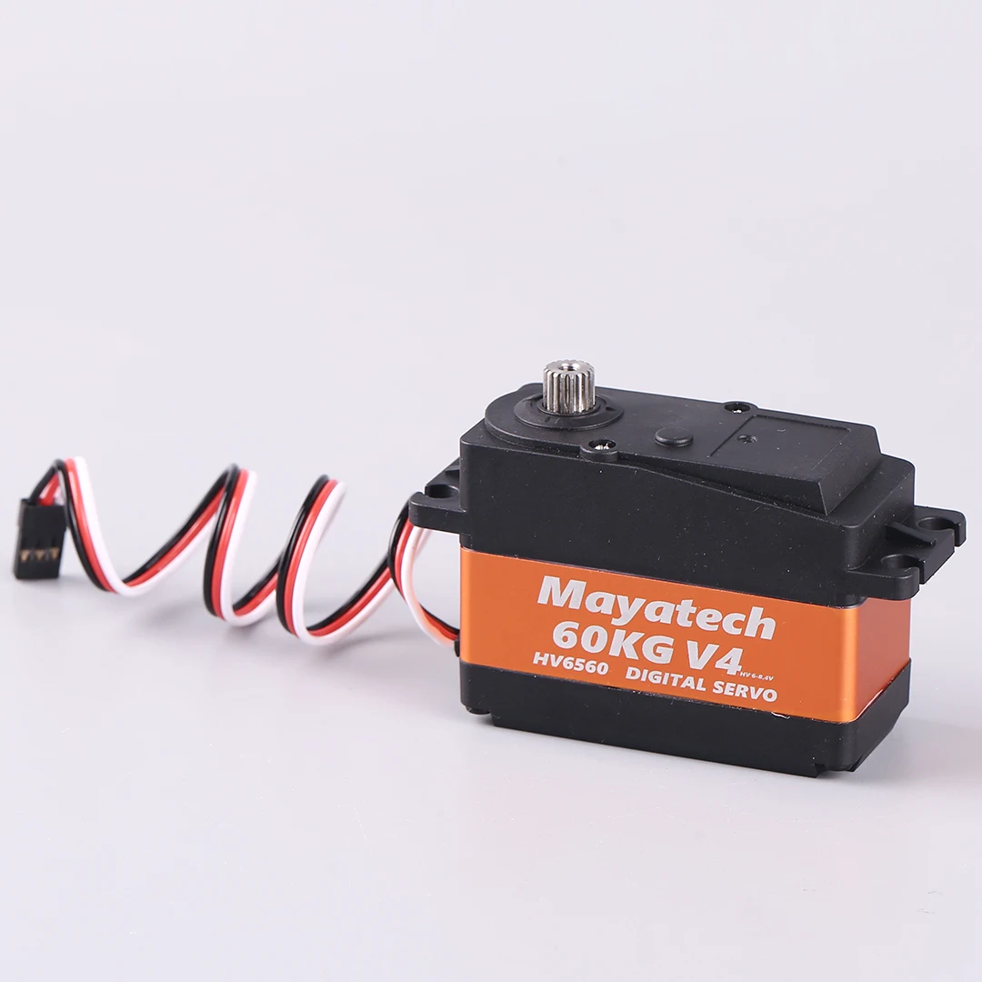 Mayatech HV6560 V4 60KG numérique haute tension 1/8 modèle de voiture couple élevé résistant aux éclaboussures engrenage métallique Servo