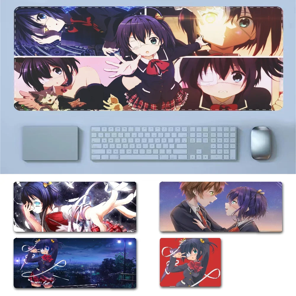 

Anime Cute Rikka Takanashi Mousepad New Rubber Mouse Durable Desktop Mousepad Size for Game Keyboard Pad for Gamer