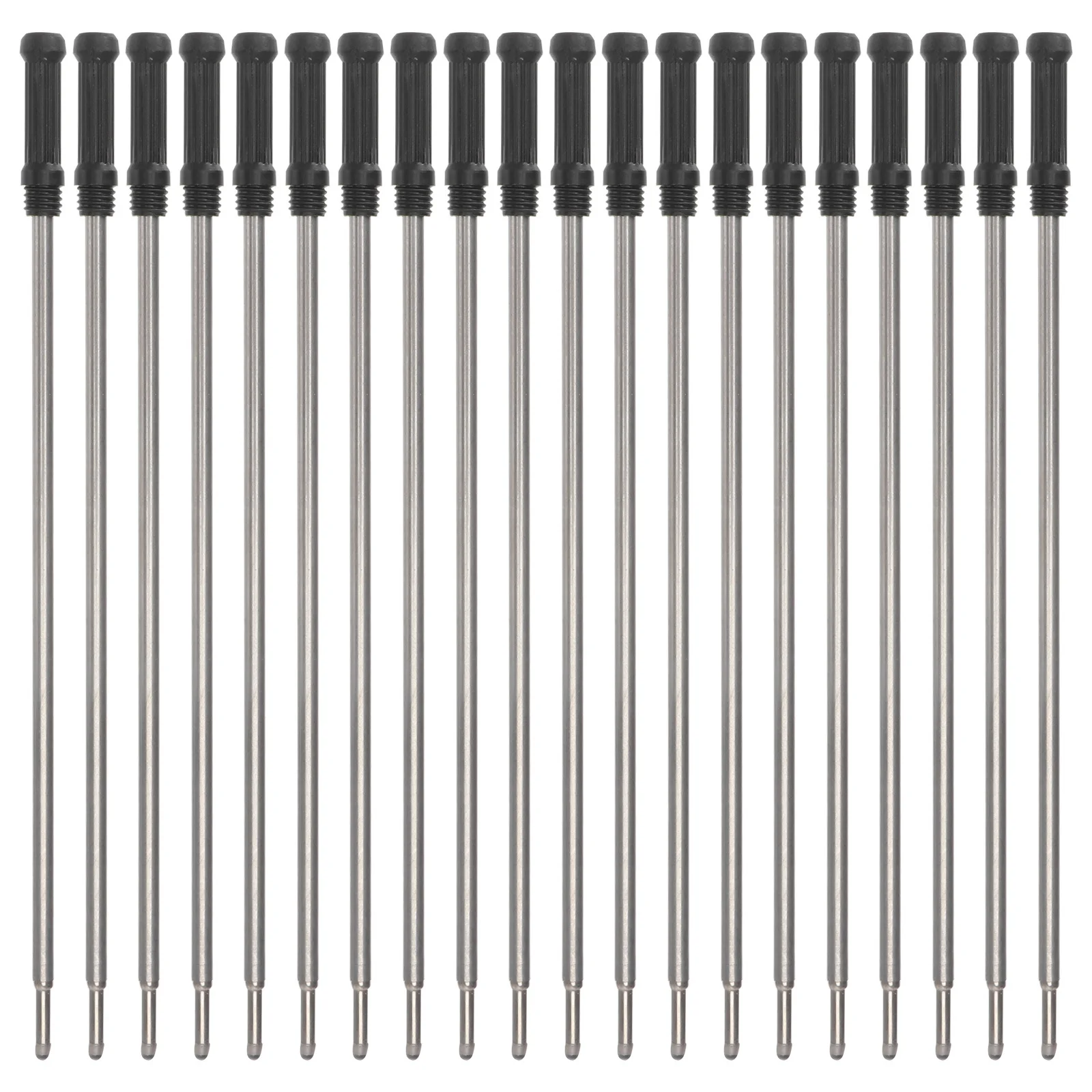 

20Pcs Ballpoint Pen Refills Black Ink Metal Fine Point Standard Compatible with Cross and Multiple Brand Pens Writing
