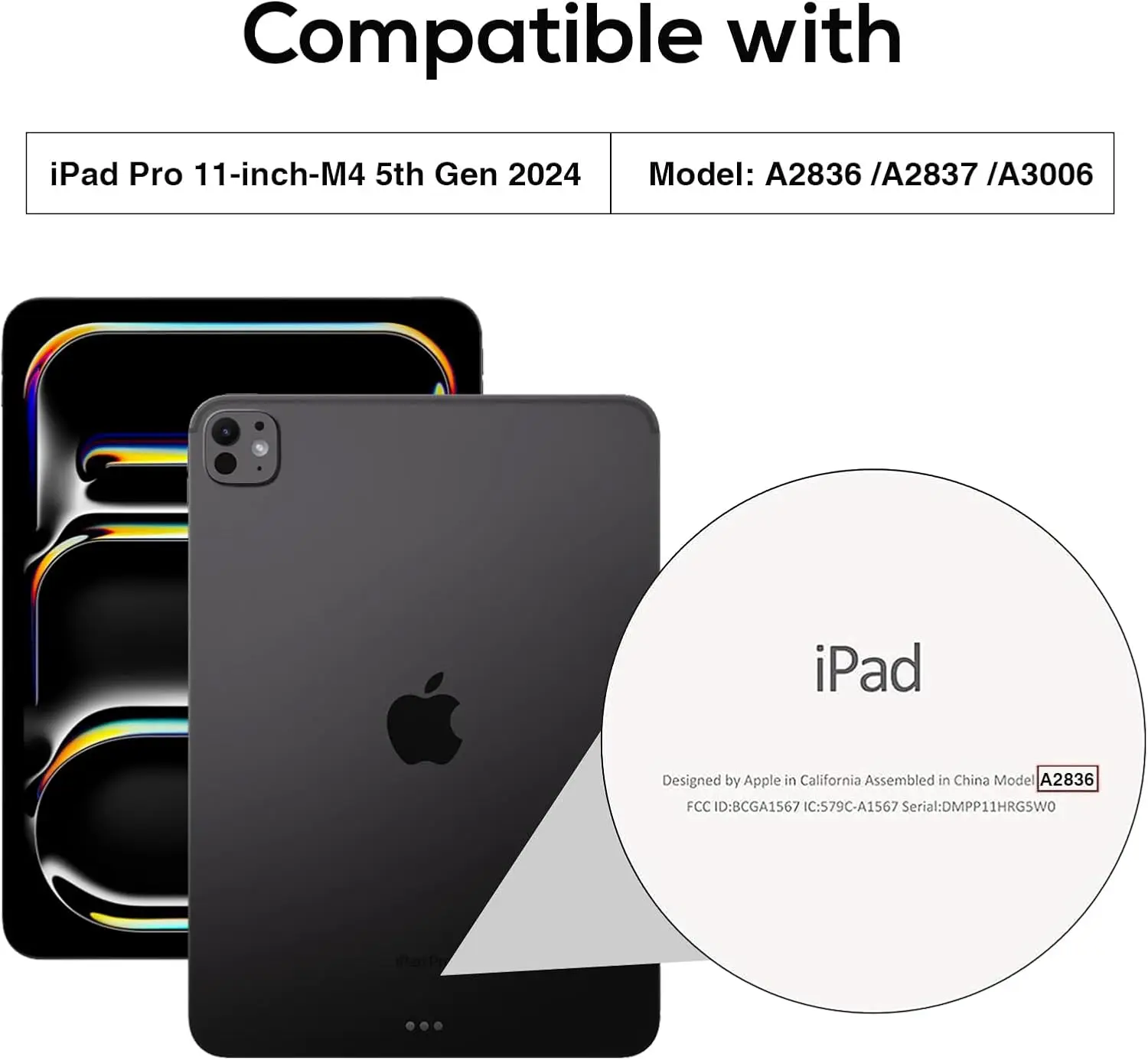 For iPad Pro 11 Inch Case 2024 M4 A2836 A3006 With Backlit Keyboard Detachable Keyboard With Leather Case For Pro 11