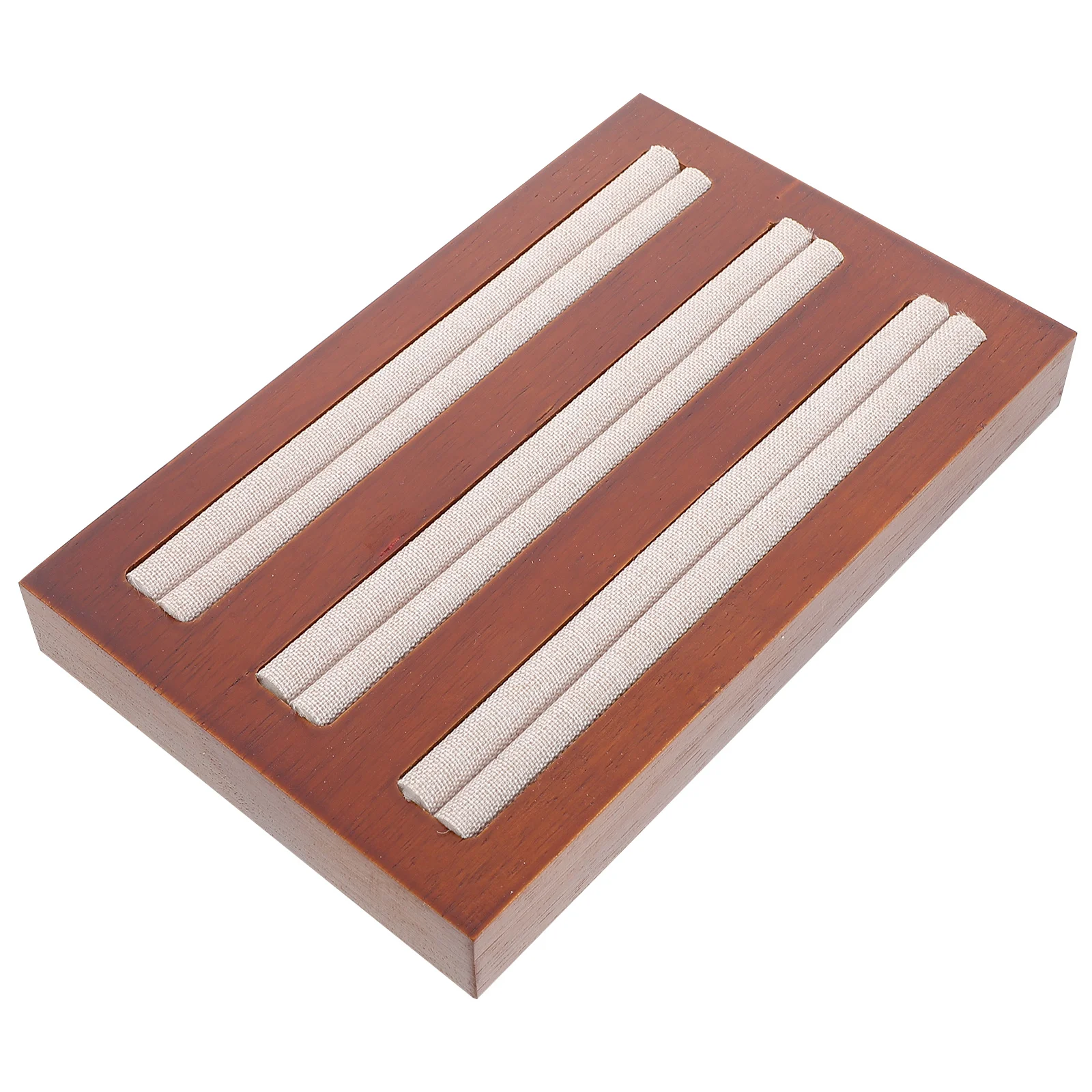 

Ring Jewelry Tray Display Stand Organizer Holders Heart-shaped Home Brown Travel