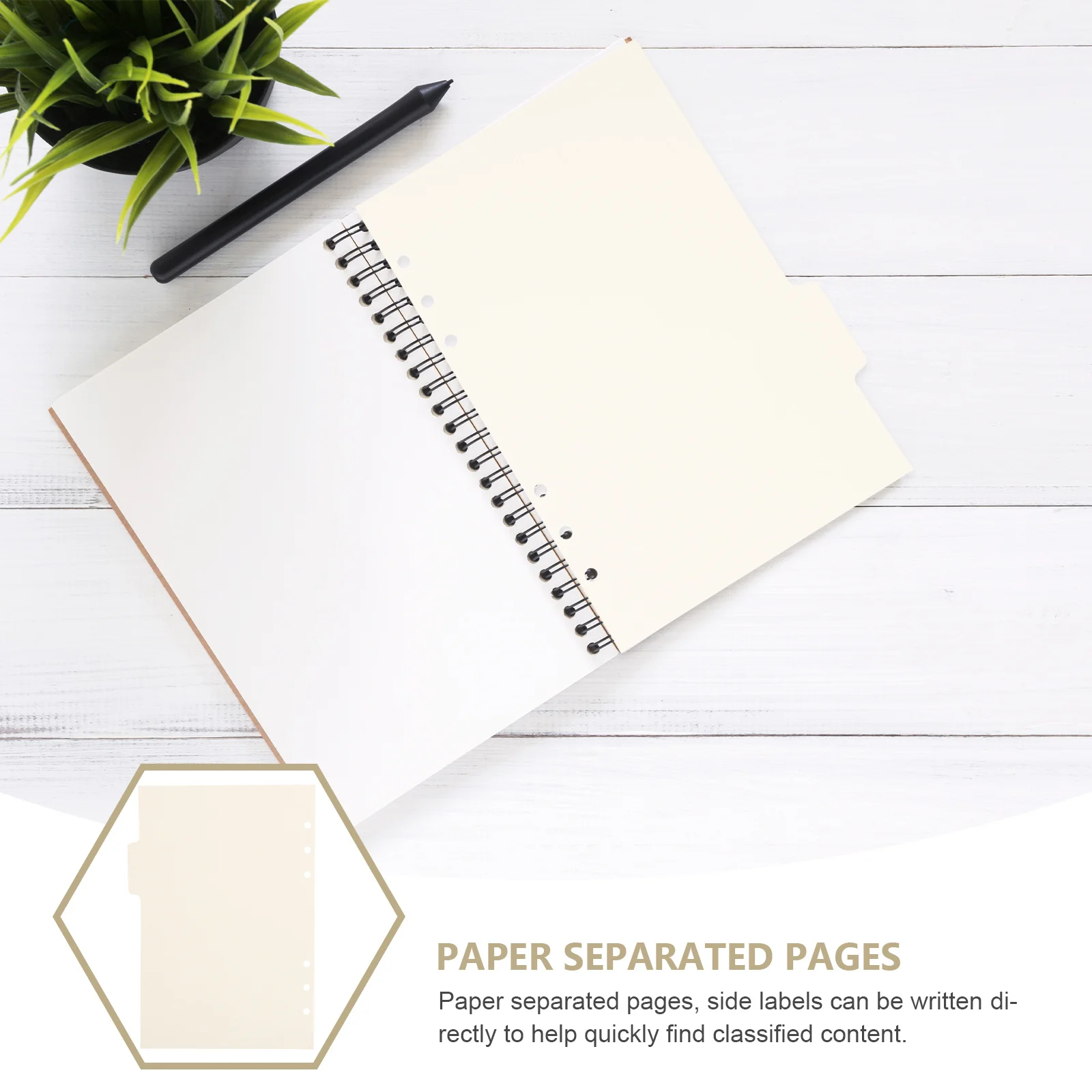 

15 шт. сменные индексные разделители, бумажные вкладки для переплета для планировщика жизни, блокнот A5, декоративные классификационные листы для офисного использования