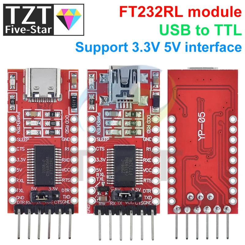 FT232RL FTDI USB 3.3V 5.5V to TTL Serial Adapter Module for Arduino FT232 Pro Mini USB TO TTL 232