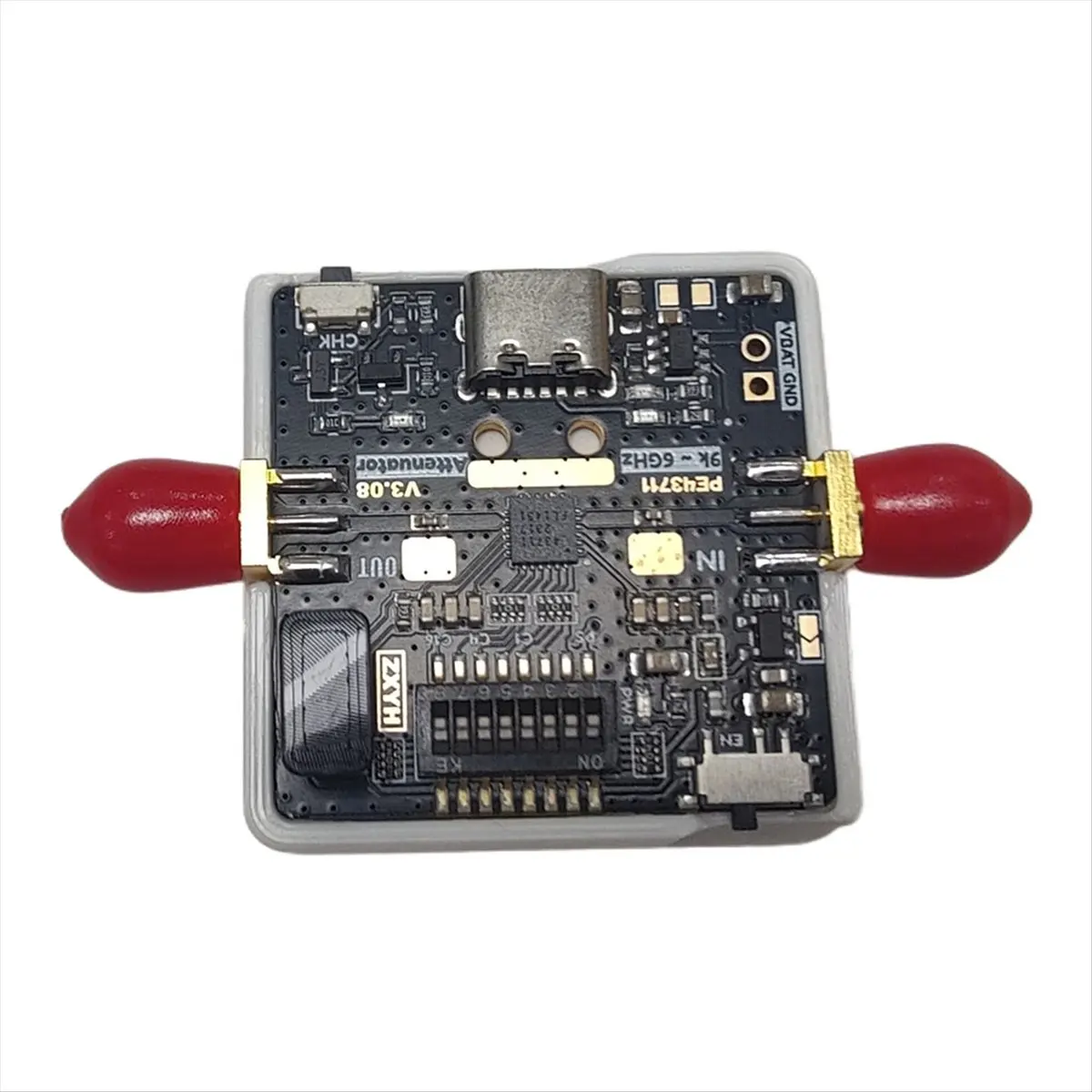 AS62 PE43711 Digitally Controlled Attenuator 9kHz-6GHz with Built-in Battery Replaces PE4302 4G RF Attenuator Module