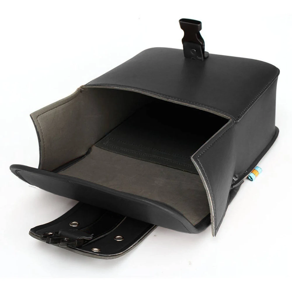 العالمي للدراجات النارية السرج الجانب أداة حقيبة الأمتعة بولي Leather الجلود مقاوم للماء ريترو موضة بولي PU حقائب جلدية دراجة نارية الملحقات #2