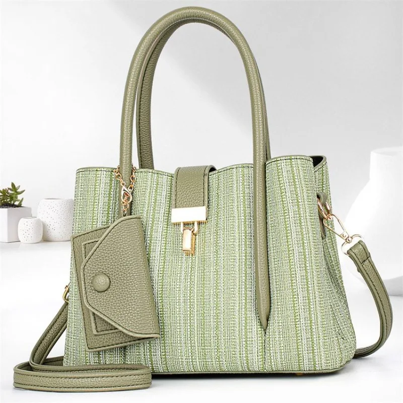 

Женская кожаная сумка-тоут через плечо для покупок, винтажная, минималистичная, дизайнерская, вместительная, элегантная, просторная сумка для подгузников