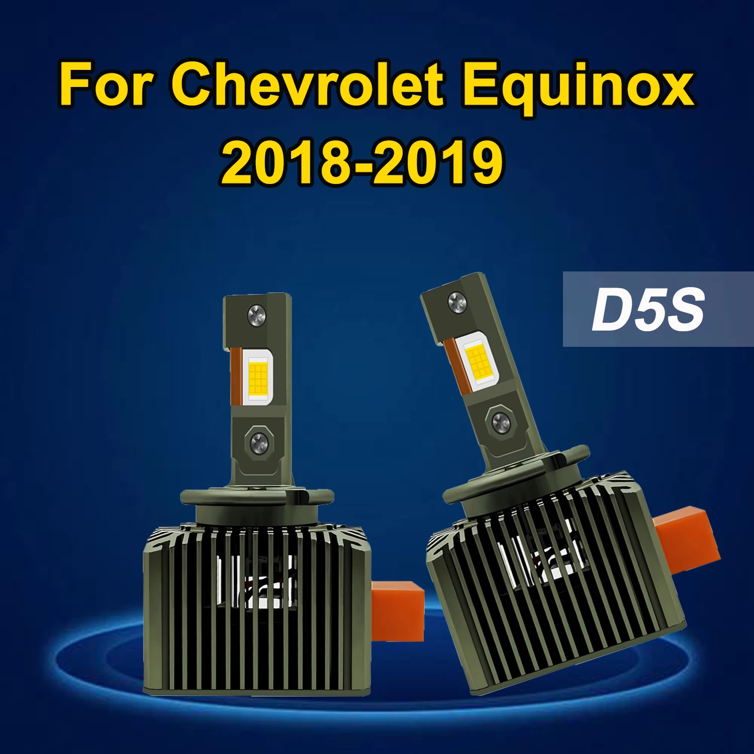 

2 светодиодных лампы дальнего света D5S для Chevrolet Equinox 2018 2019 заменяют ксеноновые HID супер яркие 6000 К