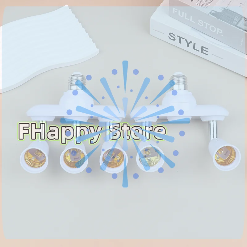 2/3 In 1 E26 E27 To E26 E27 Screw LED Lamp Bulb Base Splitter 1 To 2/3 E27 Light Socket Holder Adapter Extender